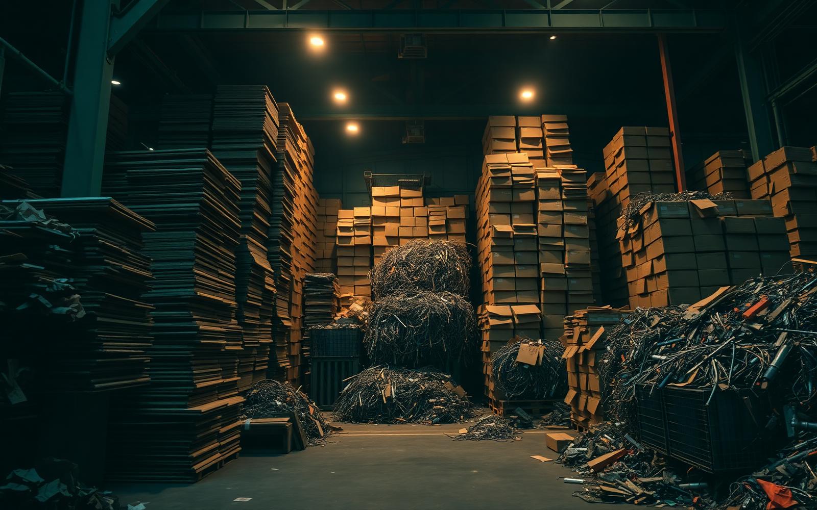 Kam Wai Recycling industrial baling facility in Hong Kong